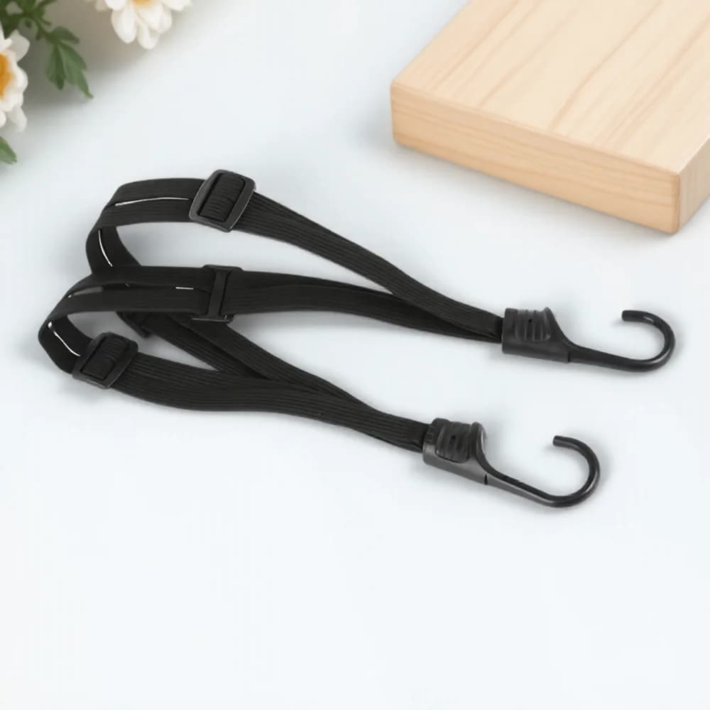 Retractable fixed shoulder strap with elastic rope for luggage for bike helmet