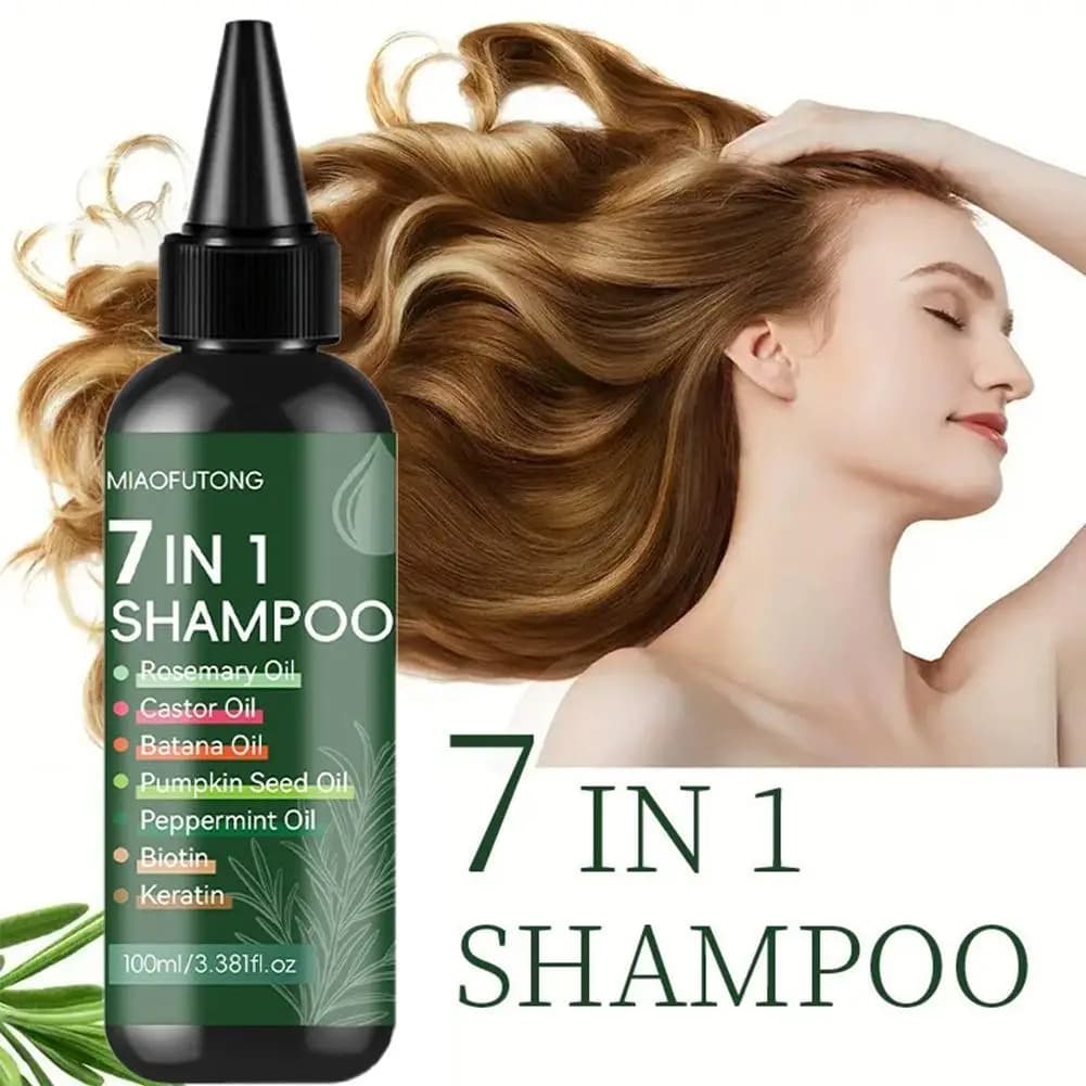 Nuova Maschera per Capelli 7-in-1 con Biotina e Cheratina - Complesso di Oli Vegetali per Idratazione e Lucentezza - Controllo del Crespo e Cura del Cuoio Capelluto