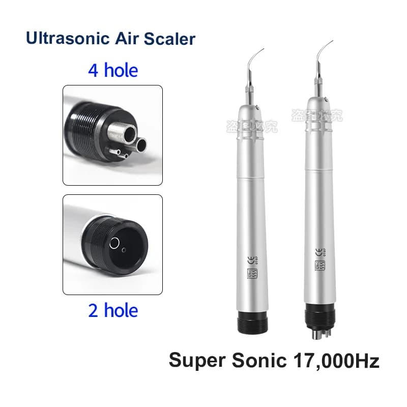 Dentale Ad Ultrasuoni Aria Scaler Con 3 Punte Pulizia Dei Denti 2/4 Fori Manipolo Dentale Sbiancamento Dei Denti Cleaner Dentista Lab Clinica