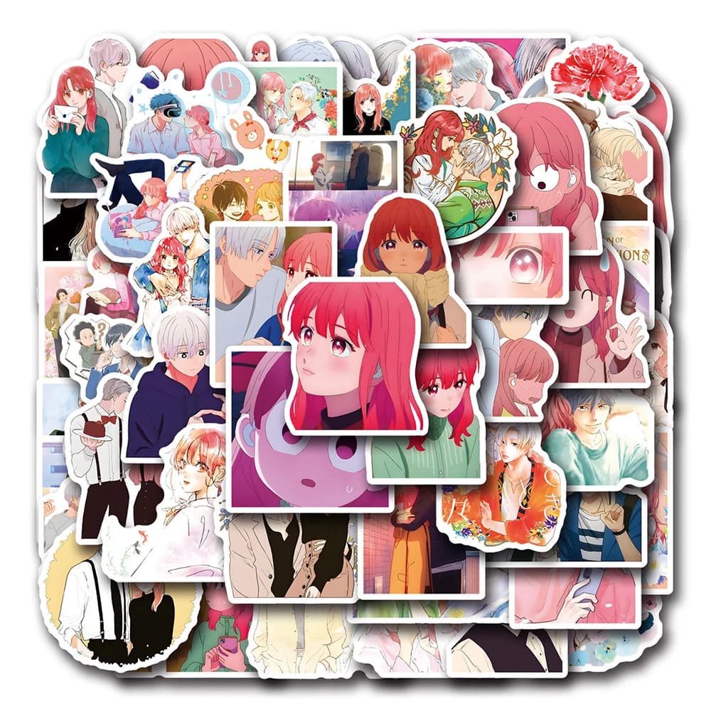10/30/50 pezzi un segno di affetto adesivi cartoni animati per bambini quaderni decorativi impermeabili cancelleria laptop adesivo anime carino