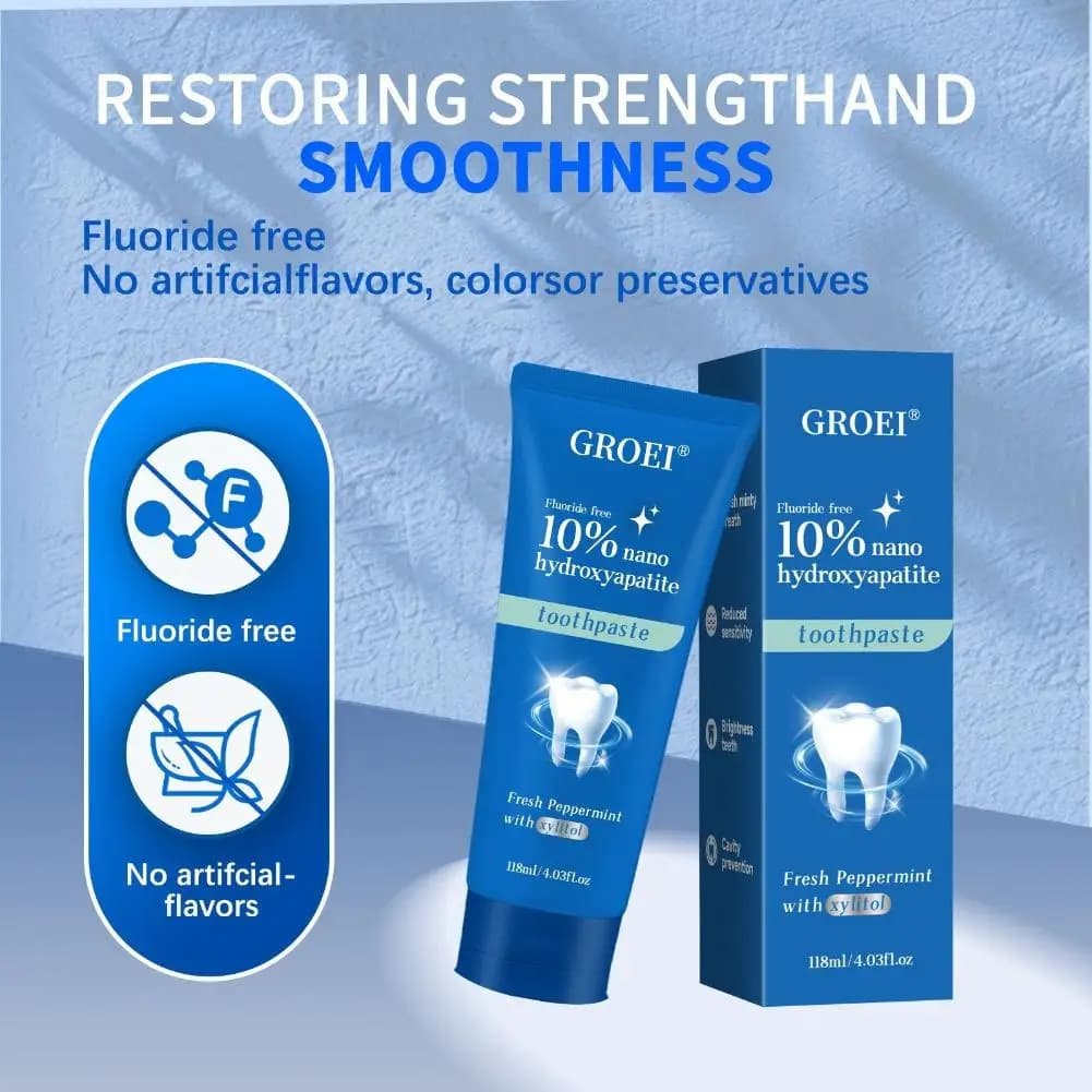 10% Nano Hydroxyapatite Dentifricio Remove Placca Carie Professional Hygiene Oral Cleaning Tooth Whitening Fresh Food Care