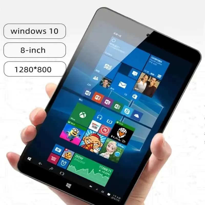 Tablet Windows 10 da 8 Pollici AR1 in Offerta, 8GB RAM 128GB ROM, Intel Z3735F/Z8300 Quad Core, Doppia Fotocamera, 1280 x 800 IPS WIFI