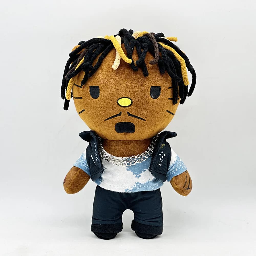 Hello Kitty come Rapper Singer Juice WRLD Peluche Bambola Peluche Simpatici Bambini Ragazzi Ragazze Regali di Natale