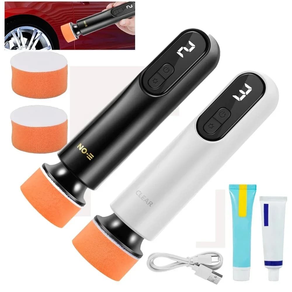 Car polisher Mini wireless polisher Car polisher Electric wax repair machine 12000 rpm 3 speed USB
