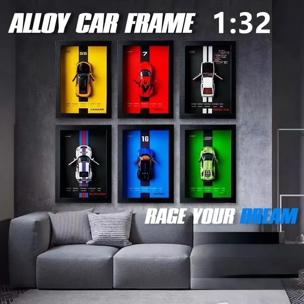 1:32 AE86 911 LP780 Chiron Lykan Dipinti appesi Cornice in lega Auto Fonde sotto pressione e veicoli giocattolo Modello di auto Giocattoli per bambini