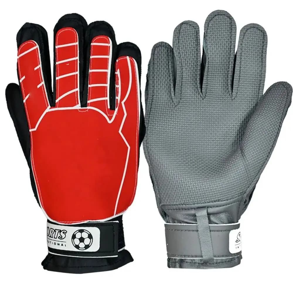 1 Paio di Guanti da Portiere Antiscivolo Nuovi in PU Professionali per Calcio Guanti da Portiere per Bambini Guanti in Lattice Spesso Colore Casuale