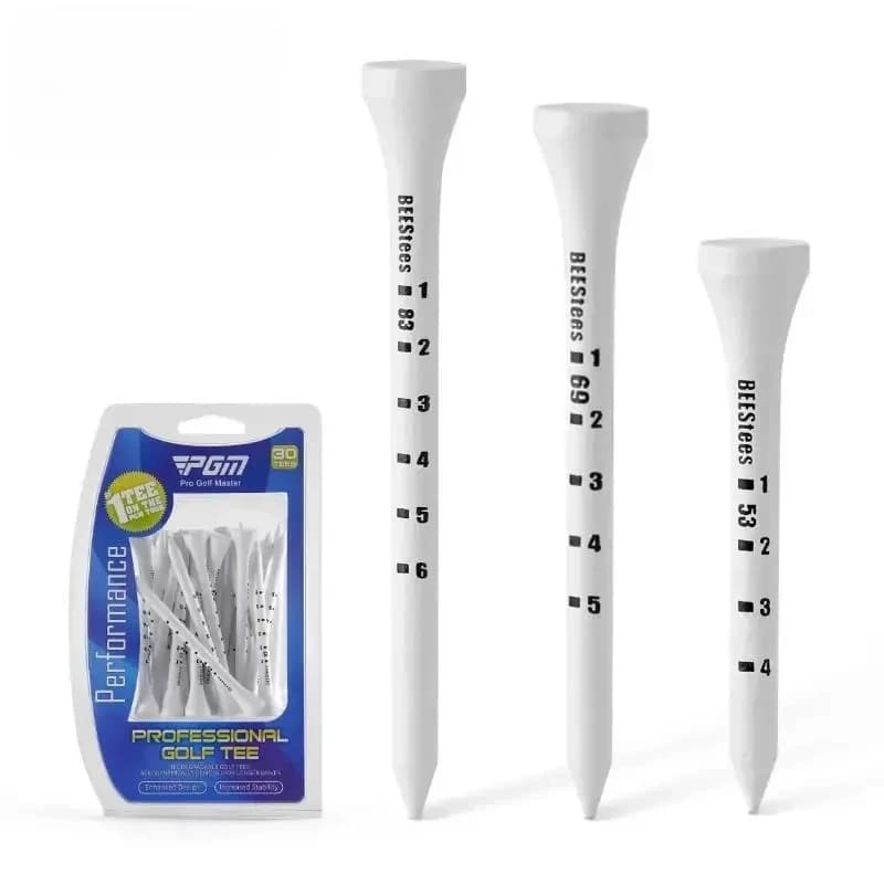 Tee da Golf in Legno con Altezza Regolabile e Indicatore di Profondità Palla QT029
