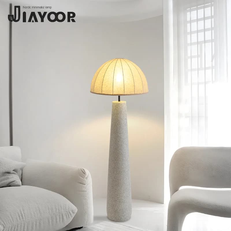 Modern and minimalist LED floor lamp for home decoration, living room, sofa, bedside table, bedroom, study room, vertical desk lamp shaped in roll