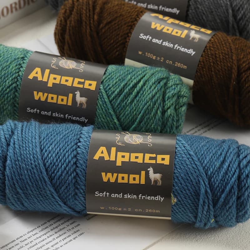 500g alpaca wool 245 large yarn for multicolor knitting autumn and winter fashionable gift for men and women diy knitting material kit for hot sweaters, coats, scarves, hats, gloves, museum warmers, knees, yarn balls 5 pieces/pack