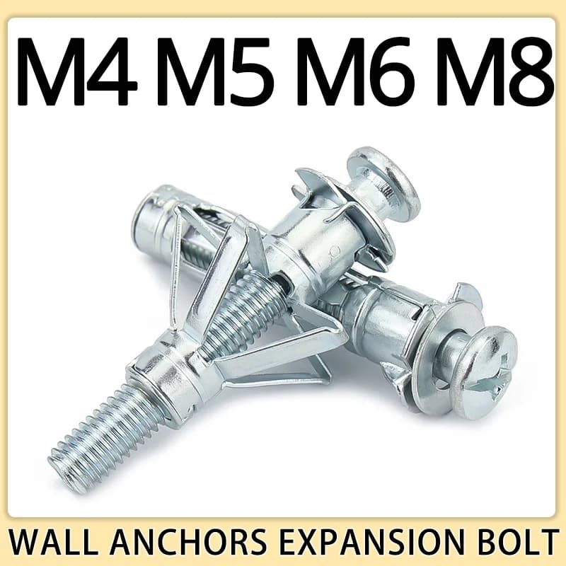 M4 M5 M6 M8 Cartongesso Cartongesso Ancoraggio Cartongesso Parete Soffitto Bullone di Espansione Tubo per Aeromobili Tubo Fix Tappi Cavi Vite di Metallo