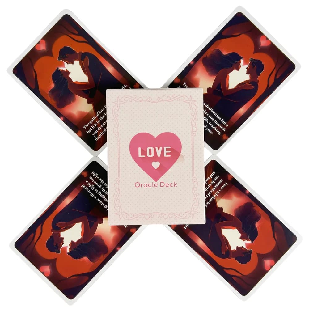Cute Love Oracle Cards A 46 English Divination Edition Deck Tarot Board Games