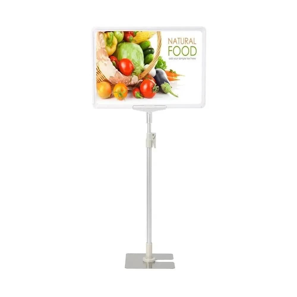 Cornice per poster da tavolo A4 Pop Supermercato Cartellino del prezzo Display Promozione Cartello da scrivania Banner Porta etichette Cornice Clip Scaffale Talker Rack