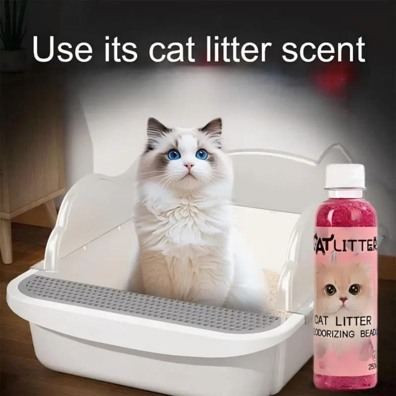 5 fragranze per lettiera per gatti, deodorante, perline, forte eliminatore di odori per WC per gattini, perle profumate a lunga durata, prodotti per la pulizia degli animali domestici