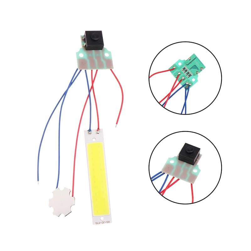 Dual LED Luminous Panel with DC 3.7-5V Control Switch, Fa-da-Te Accessories for Flashlight, Night Lighting, Desk Lamp