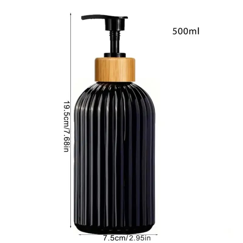 Dispenser di sapone ricaricabile da 1 pezzo da 500 ml con pompa, contenitore vuoto per lozione e shampoo per bagno e cucina