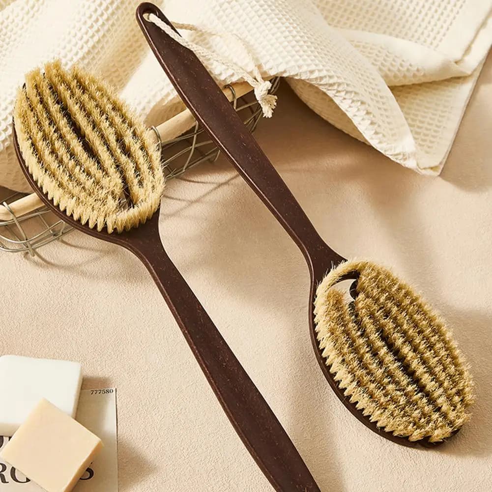 Bathroom brush with Handle 35cm long and Bathtub, Cleaning, Massage, Scrub and Cleaning of the Back
