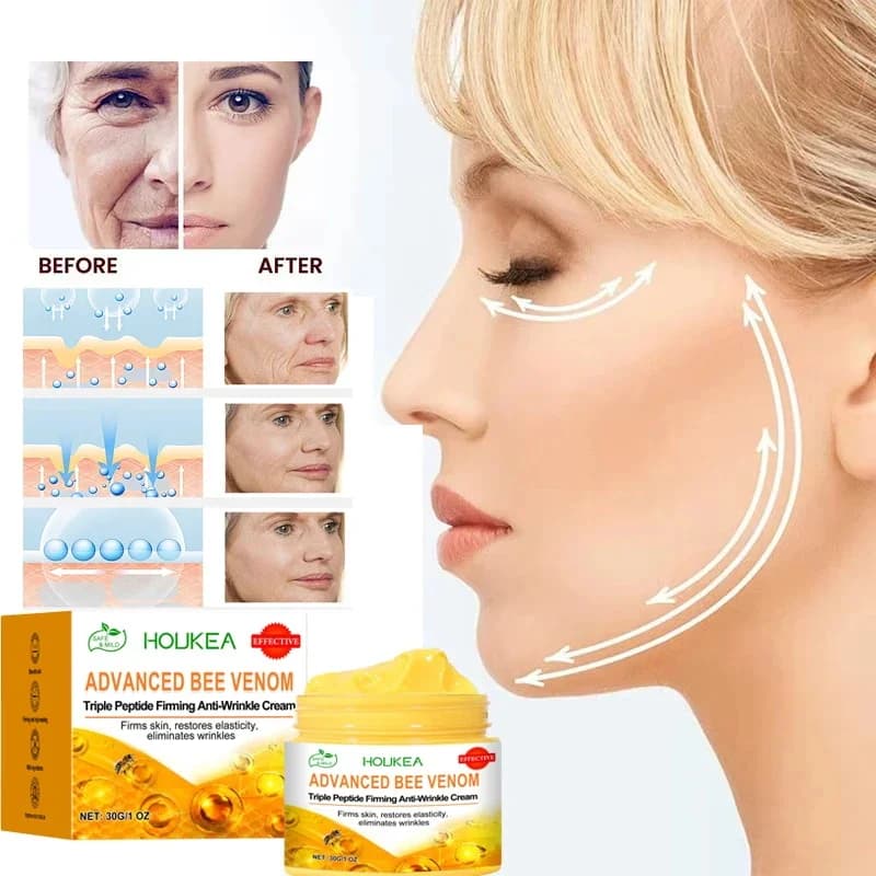 The new anti-wrinkle cream clears facial wrinkles lifts skin firmness improves thin lines nourish skin