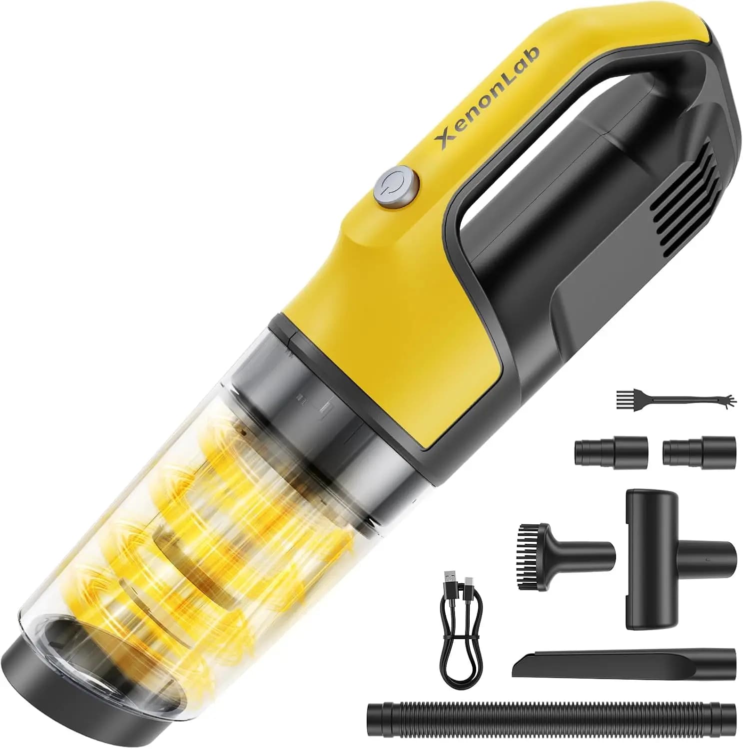 Aspirapolvere Portatile Senza Fili 1.1 libbre 10000PA 4-in-1 con Filtro HEPA e Contenitore Polvere Grande per Auto, Casa e Animali Domestici