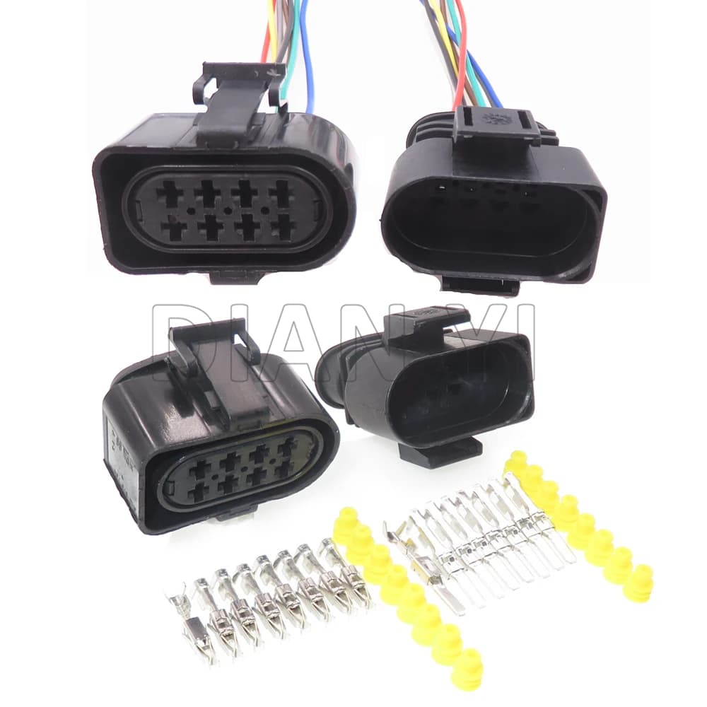 1 Set 8 vie 3 a0973834 3 a0973734 connettore per cablaggio dell'automobile spina maschio per Auto presa femmina adattatore impermeabile per Auto