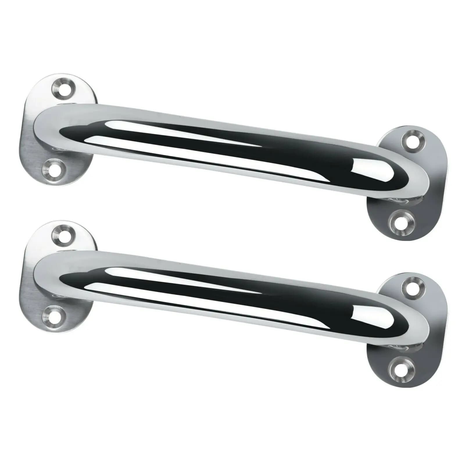 Accessori per barche Marine 2 pezzi Corrimano per maniglia di presa per barca in acciaio inossidabile da 9 pollici per porta/bagno/barca