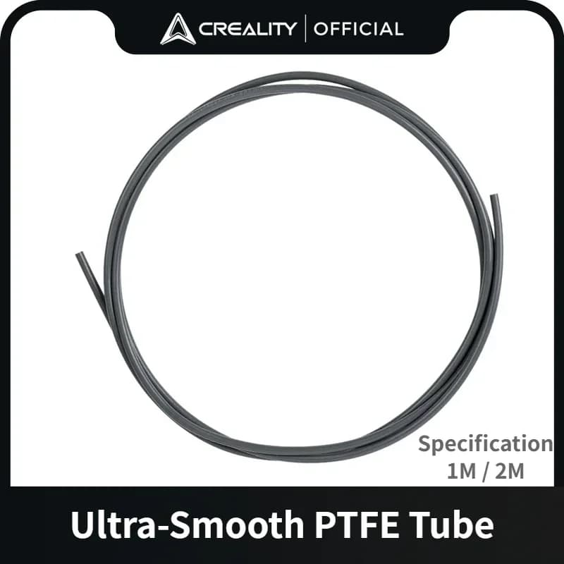 Creality Tubo ufficiale in teflon da 1 m/2 m Tubo Bowden in PTFE Filamento da 1,75 mm Ultra liscio a bassa attrito per stampante 3D Ender 3