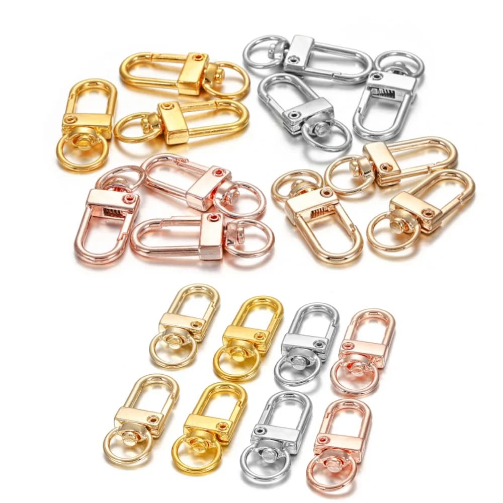 10 pz/lotto 32X12mm Snap Aragosta Chiusura Ganci Gioielli FAI DA TE Che Fanno I Risultati per Portachiavi Neckalce Braccialetto Forniture All'ingrosso