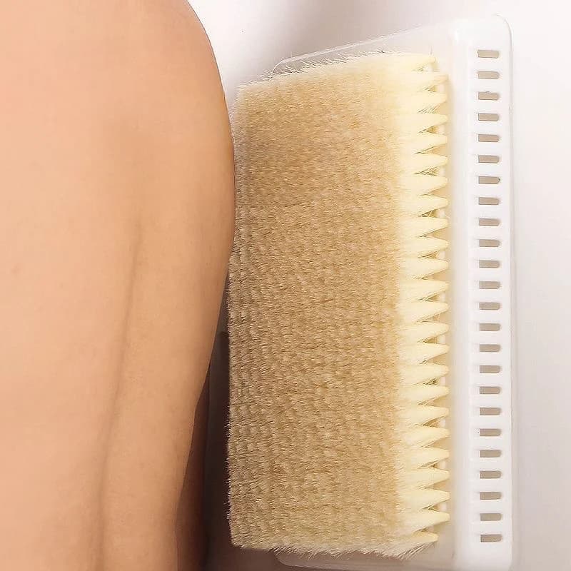 Setole dure Lazy Back Rub spazzola da bagno massaggio alla schiena non c' è bisogno di chiedere aiuto ventosa da bagno sfregamento sulla schiena contro il muro
