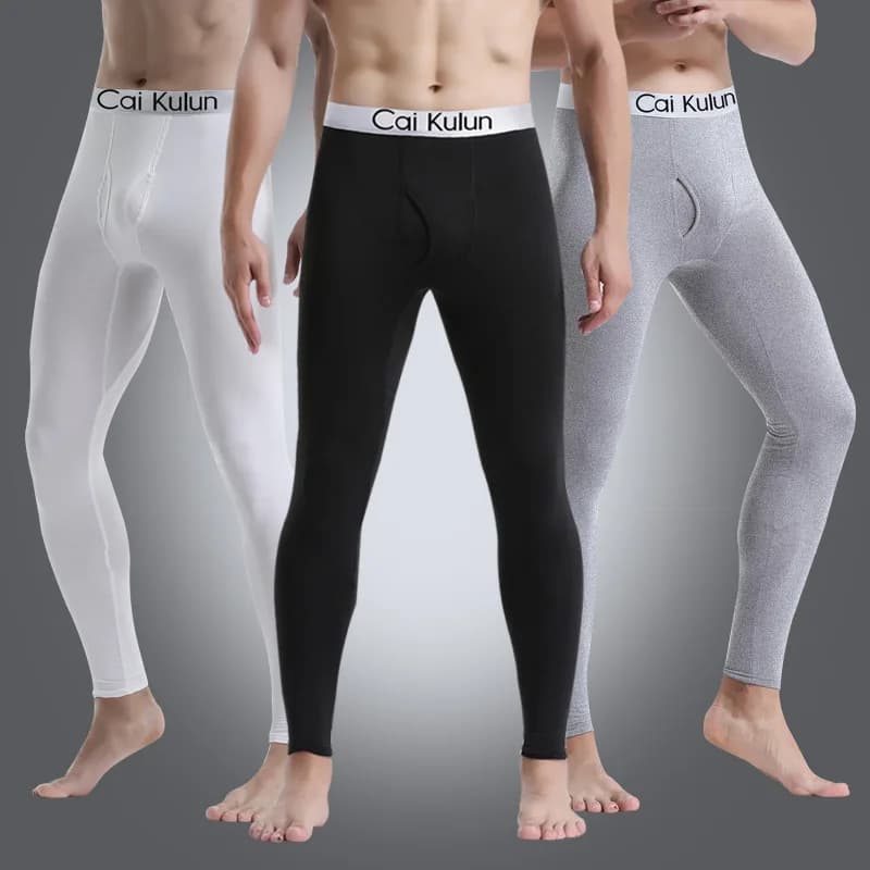 2024 Men's Sports Pants New Slim Pants Autumn and Winter Thermal Pants High Elasticity Rapid Drying Pants