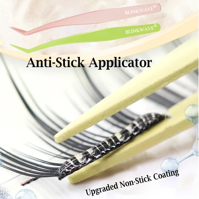 Non-stick applicator Eyelash without glue Non-stick coated stainless steel pliers Eyelash without glue Tools for beginners