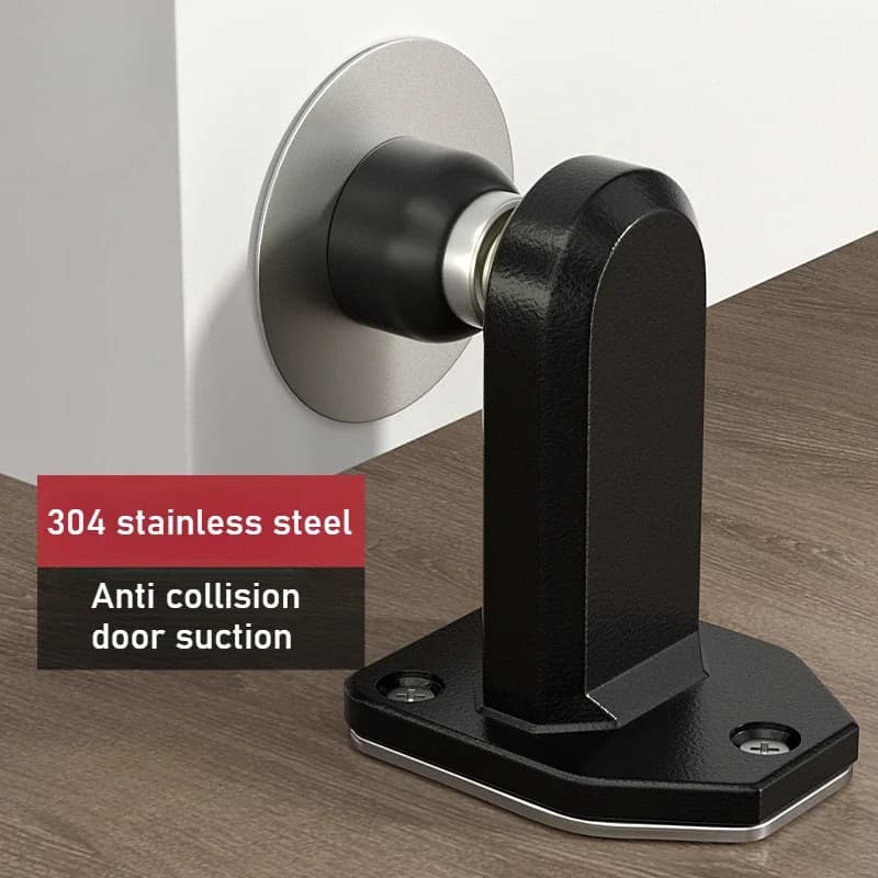 Nuovo dispositivo di aspirazione per porta magnetica forte in acciaio inossidabile Bagno Anti-collisione Aspirazione per porta Fermaporta invisibile