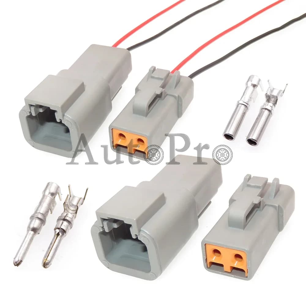 1 Set 2 Fori Montaggio AC Auto Maschio Femmina Spina DTP06-2S DTP04-2P Automotive Connettore Ad Alta Corrente Presa Elettrica Per Auto