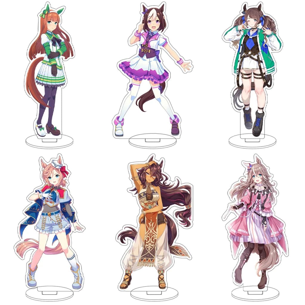 Statuetta in Acrilico da 16CM del Gioco Anime Pretty Derby, Silence Suzuka, Special Week, King Halo, Tosen Jordan, Ornamenti e Regali