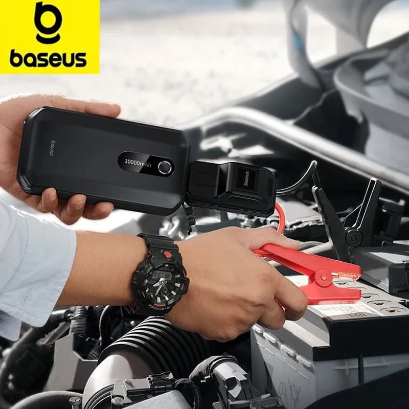 Baseus Emergency Starter for 1000A Jumpstarter Auto Buster Booster Emergency 12V Car Jump Start Power Bank 10000mAh
