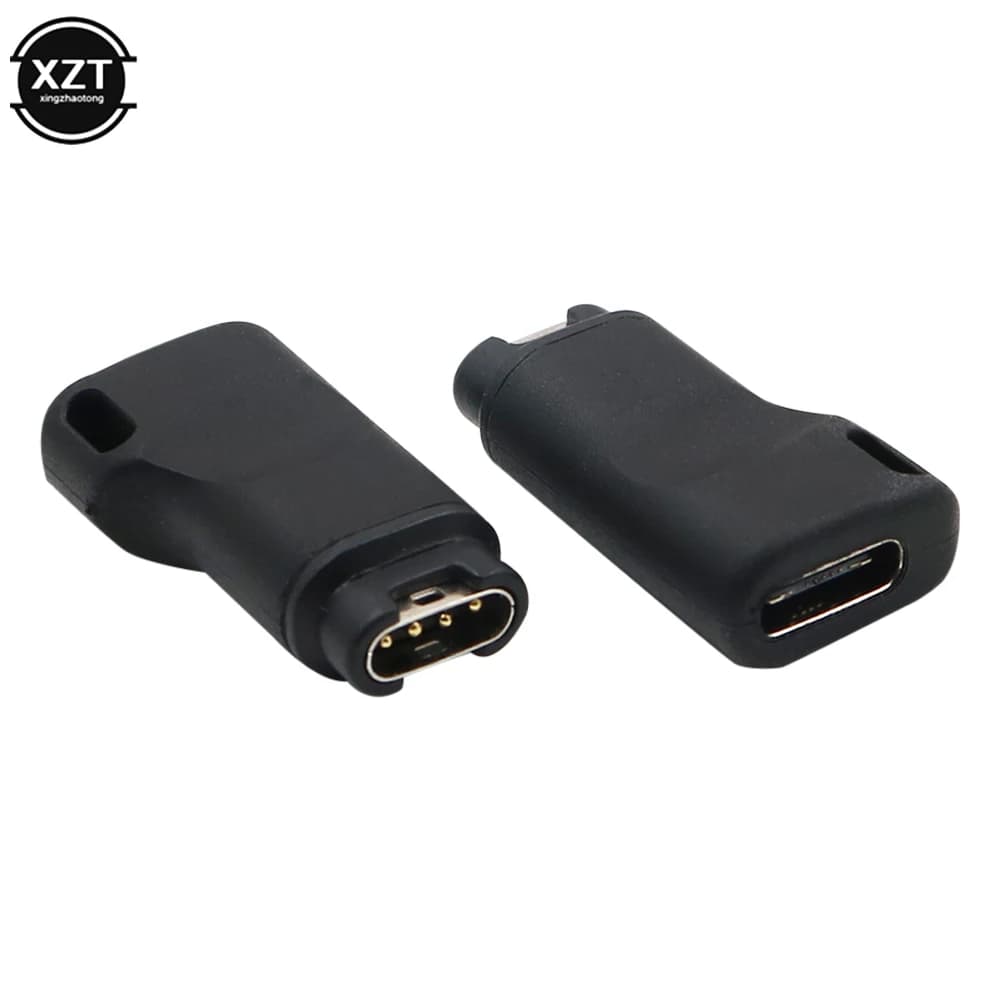 Adattatore di ricarica da USB C a 4 pin per Garmin Fenix 5/5S/5X/6 Forerunner 45/45S/245/245M/935 Smart Watch T84D TypeC Convertitore di carica