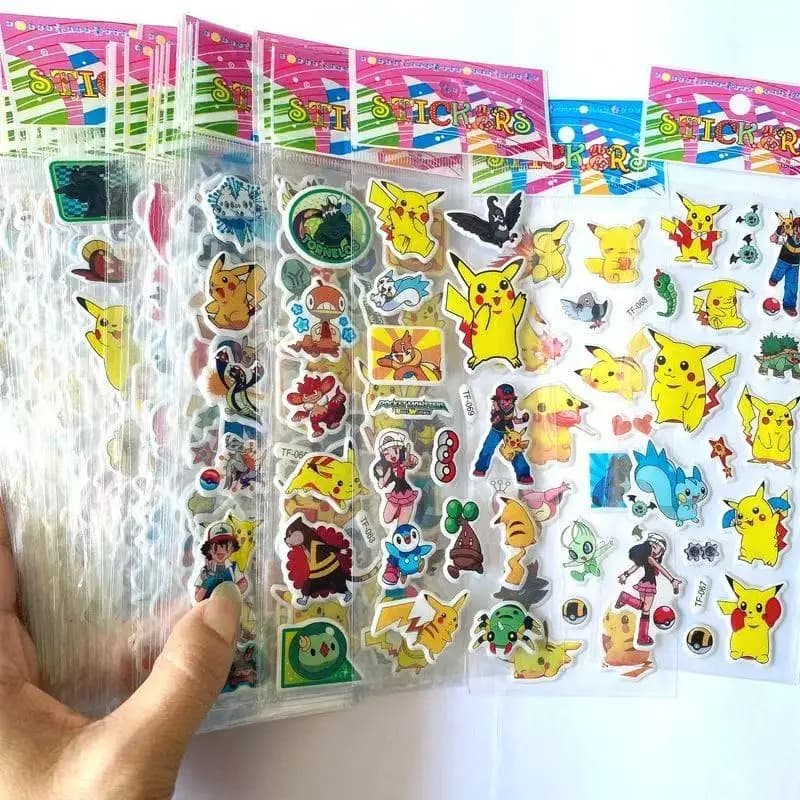 12 Pezzi Adesivi Cartoon Kawaii, Adesivi Anime Carini Impermeabili 3D, Adesivi Puffy per Libri, Regalo per Ragazze e Ragazzi