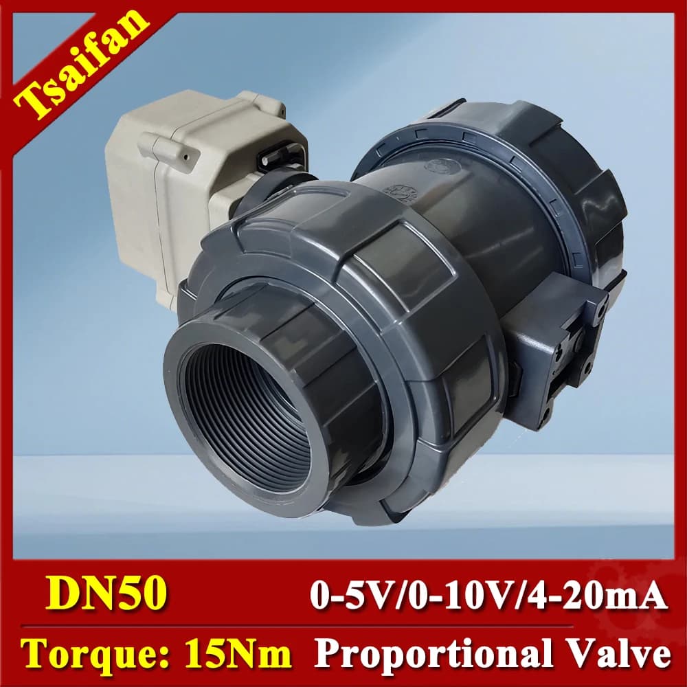2" Corrosion Resistant Modular Ball Valve Rate Control Valve equal to DN50 Linear Flow Control 15Nm Drive
