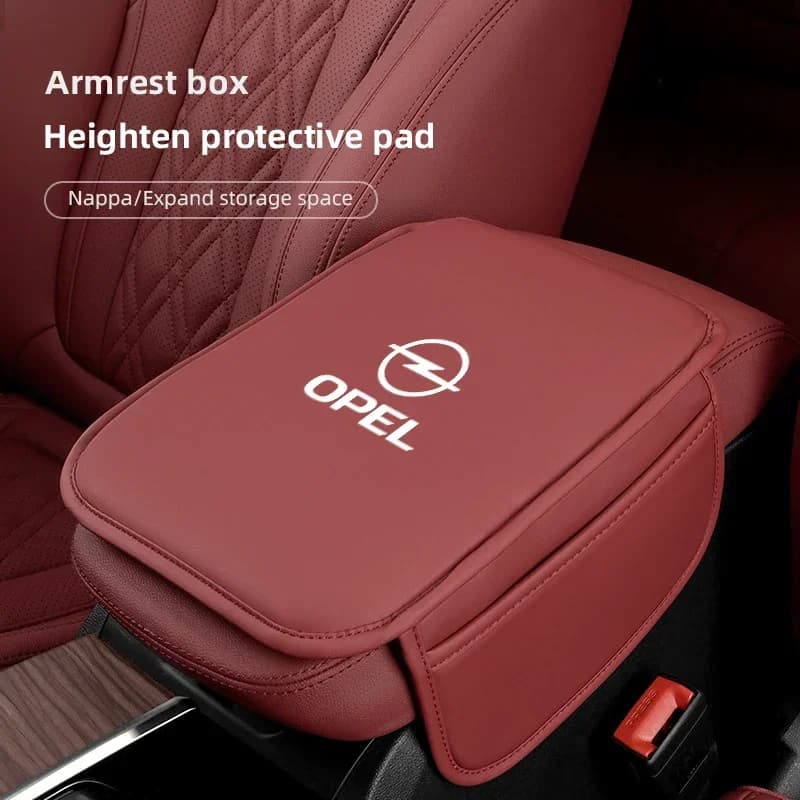 Central console armrest protection box armrest for car leather pocket holders for Opel Corsa D Astra Insignia Mokka Adam Combo OP