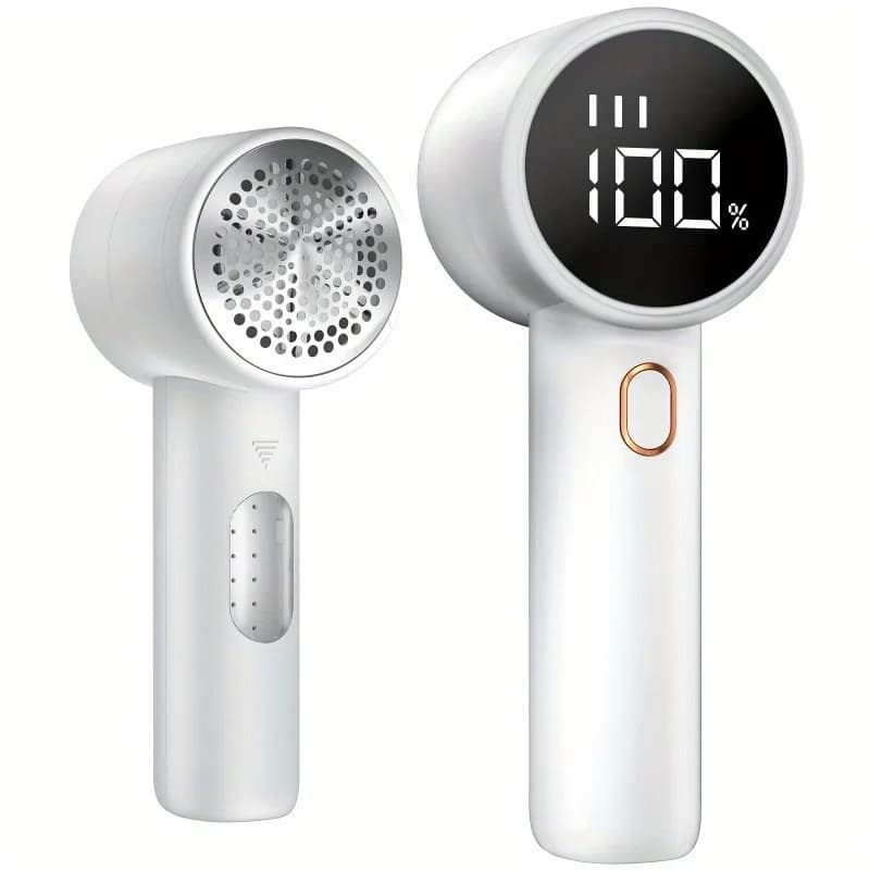 Levapelucchi Elettrico Ricaricabile USB con Display LED, 6 Lame, Rimuovi Pelucchi Portatile per Maglioni e Vestiti