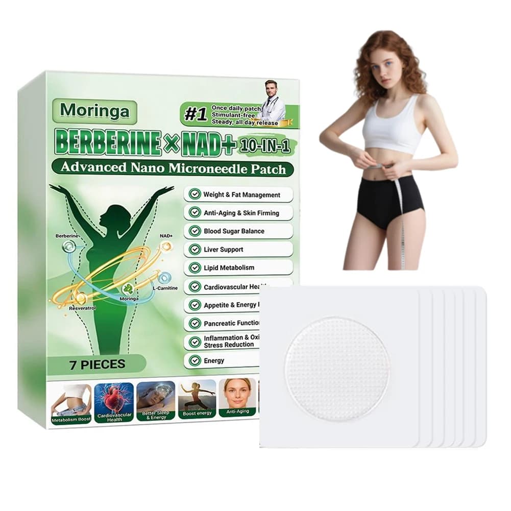 10-in-1 Nano Microneedle Patch Natural Gentle Patches Moisturizing Skin for Women Men Firming Nano Microdarts Patches 0.2mm