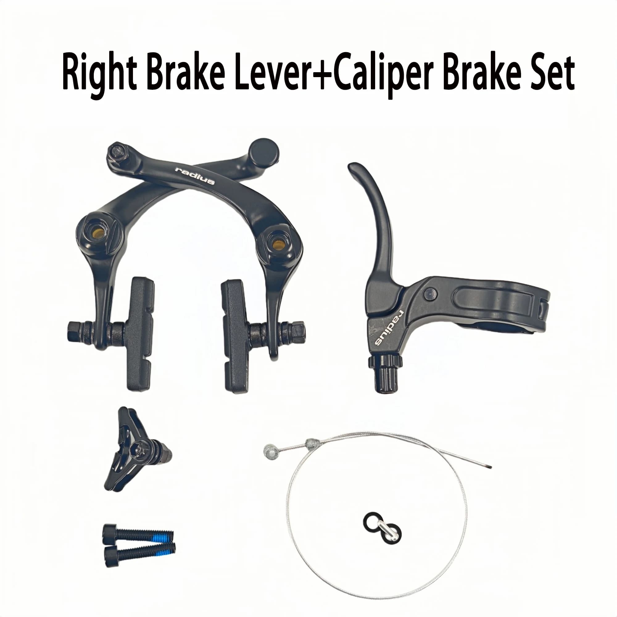 Set freno BMX manubrio 22,2 mm ultraleggero in lega di alluminio BMX freno per bicicletta compatibile U-Brake leve freno ciclismo universali