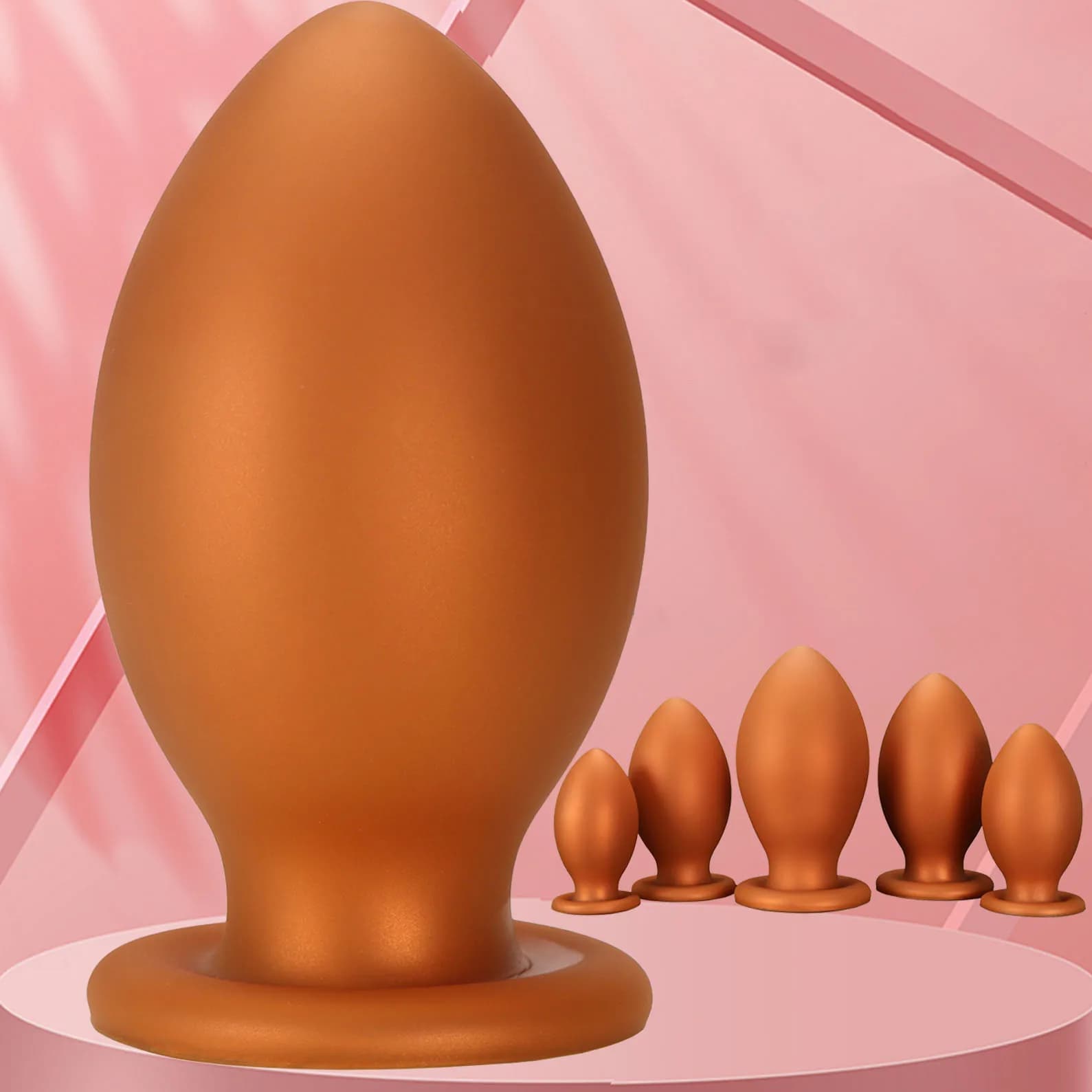 Sfera liscia Plug anale Enorme XXL Fisting Plug anale Silicone Butt Plug Prostata Giocattolo del sesso per le donne/uomini Gay Dilatador Perline anali 18