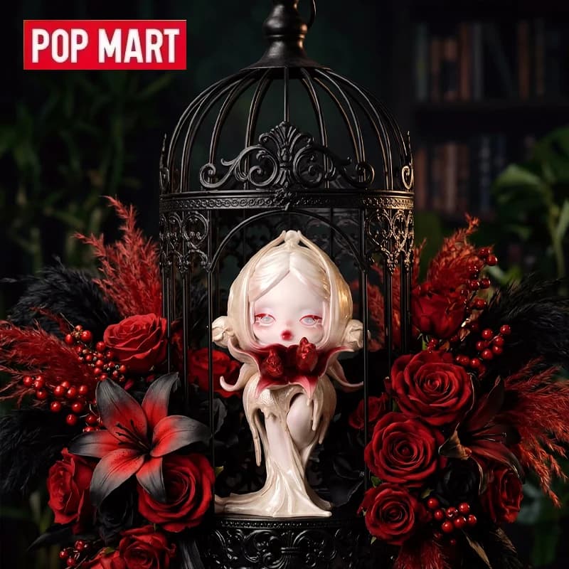 POPMART SKULLPANDA Petals In Four Acts Series Blind Box Mystery Box Guess Bag Giocattoli Bambola Carina Anime Figure Ornamenti da Scrivania
