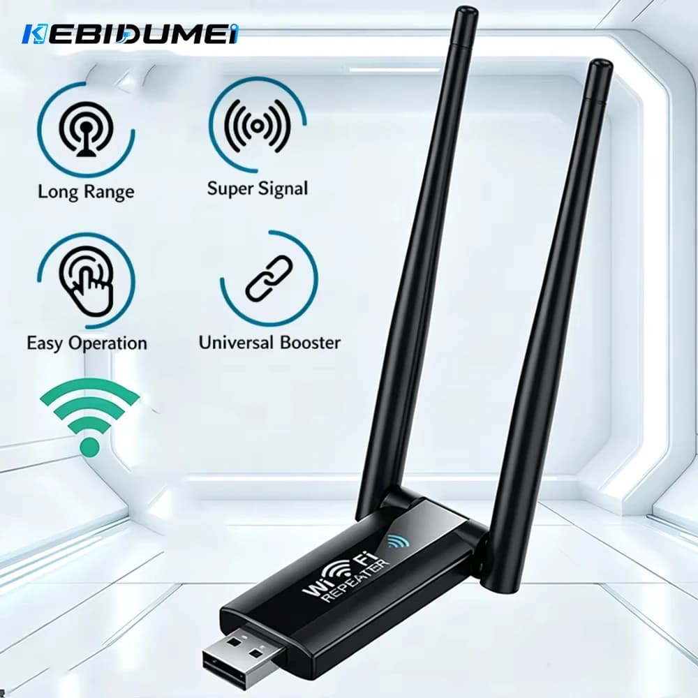 Mini Wireless 2.4G 300Mbps WiFi repeater, Long Range WiFi signal amplifier, Domestic Network extender