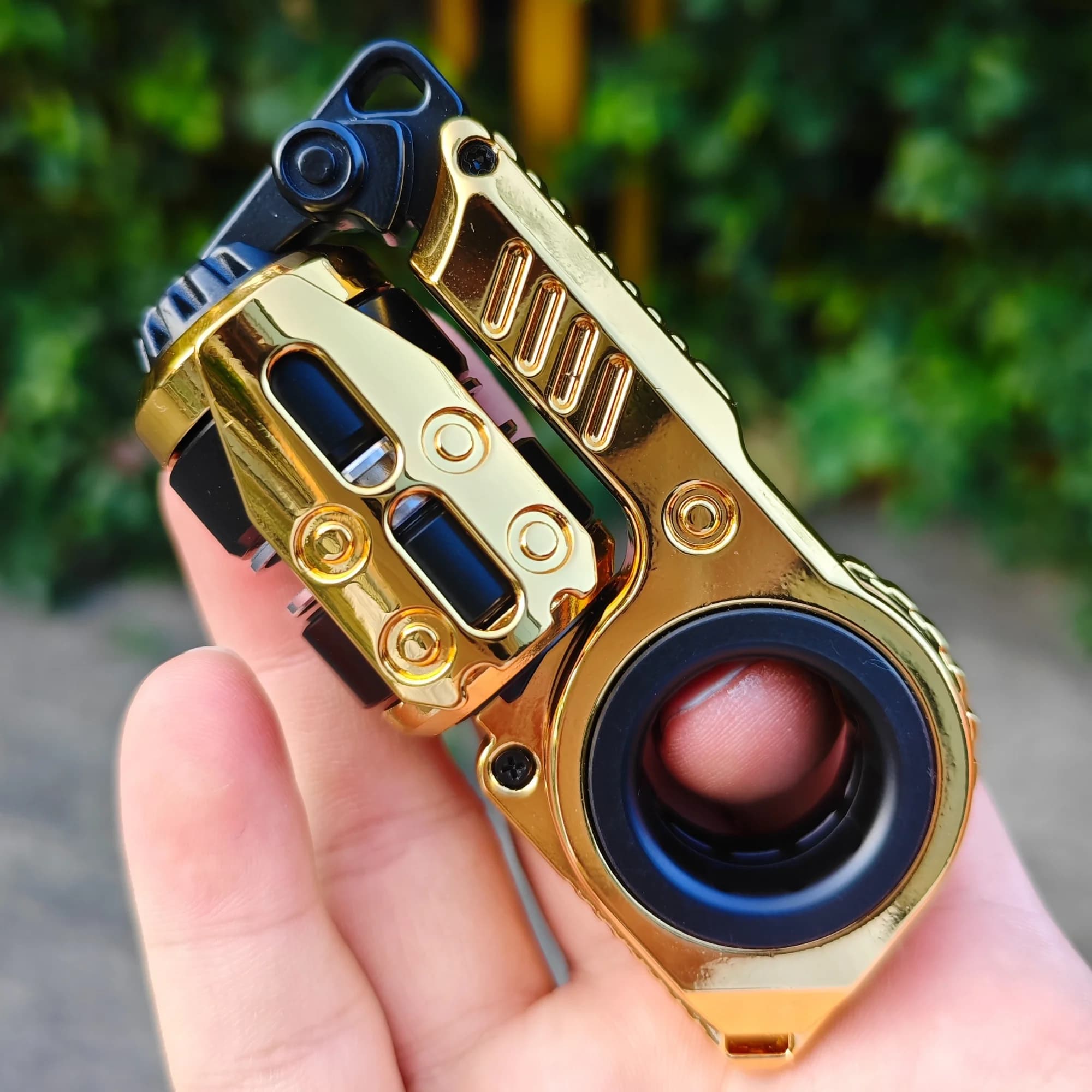 EDC Fidget Sliders Fidget Toys Diapason Fidget Spinner Magnetico Push Egg Cursore meccanico a cricchetto Suono nitido