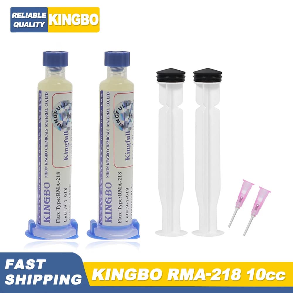 KINGBO RMA-218 10cc Welding Flow Welding Flow Electronic Welding Consumption Electronics Repair Welding Paste For BGA SMD PGA LED Phone