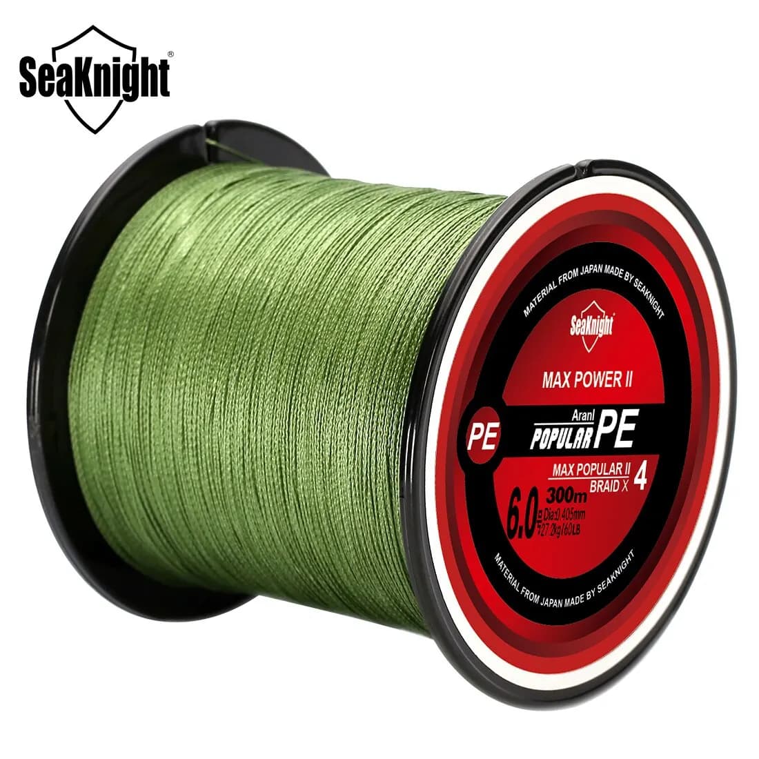 SeaKnight TriPoseidon Series 4 Strands Multifilament Lenz 300M PE Line Braided Fishing at smooth carp 15lb 20lb 25lb 30lb