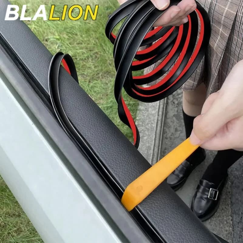 BLALION Striscia di tenuta per porte e finestre per auto a forma di V Guarnizione in gomma per finestre Gap Filler Riduce le strisce di tenuta per l'isolamento del rumore delle vibrazioni