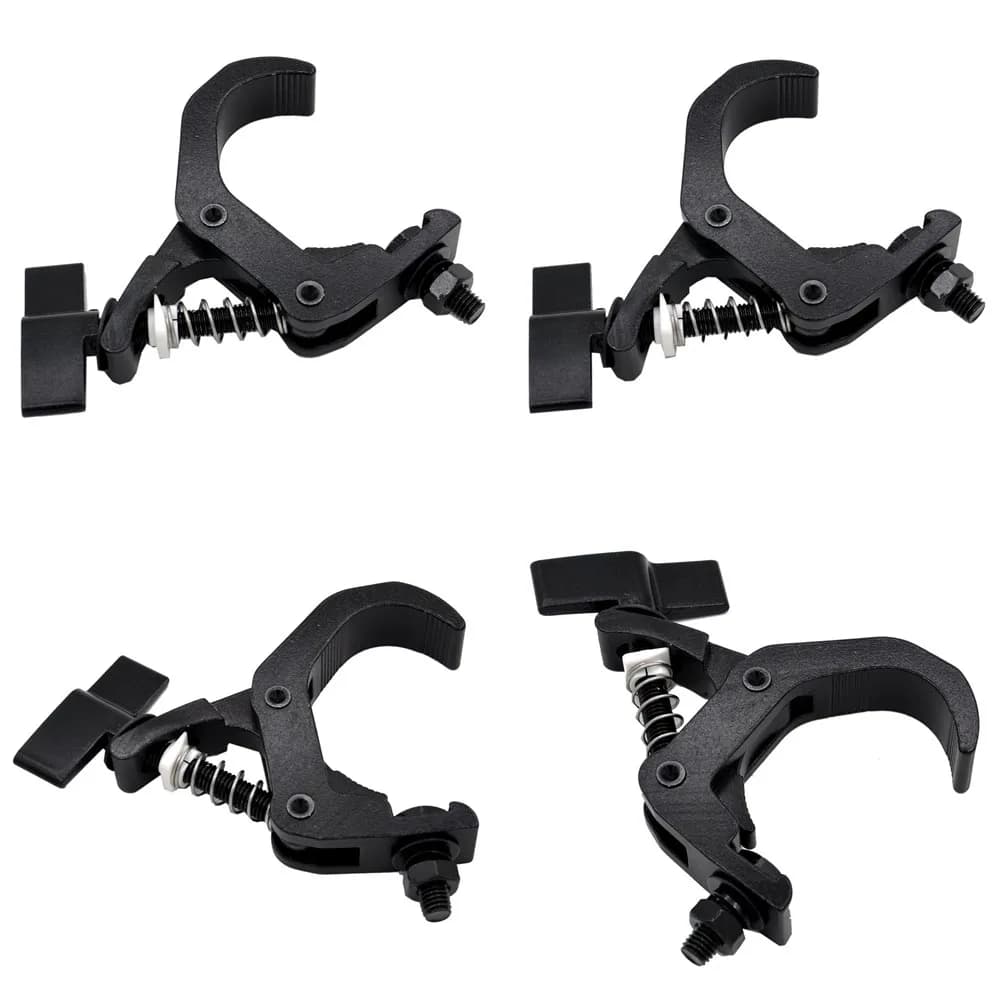 2-6PCS LED Stage Light Clamp Mobile Moving Head C Aluminium Hook 40-70mm Mounting Bracket Holder Truss Stand Heavy Duty Clamp