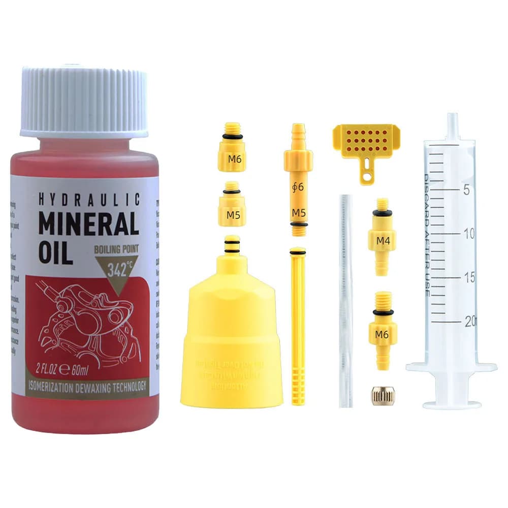 High performance bike brake mineral oil - 60 ml/2 ounces - Ideal for hydraulic braking systems Shimano and Tektro
