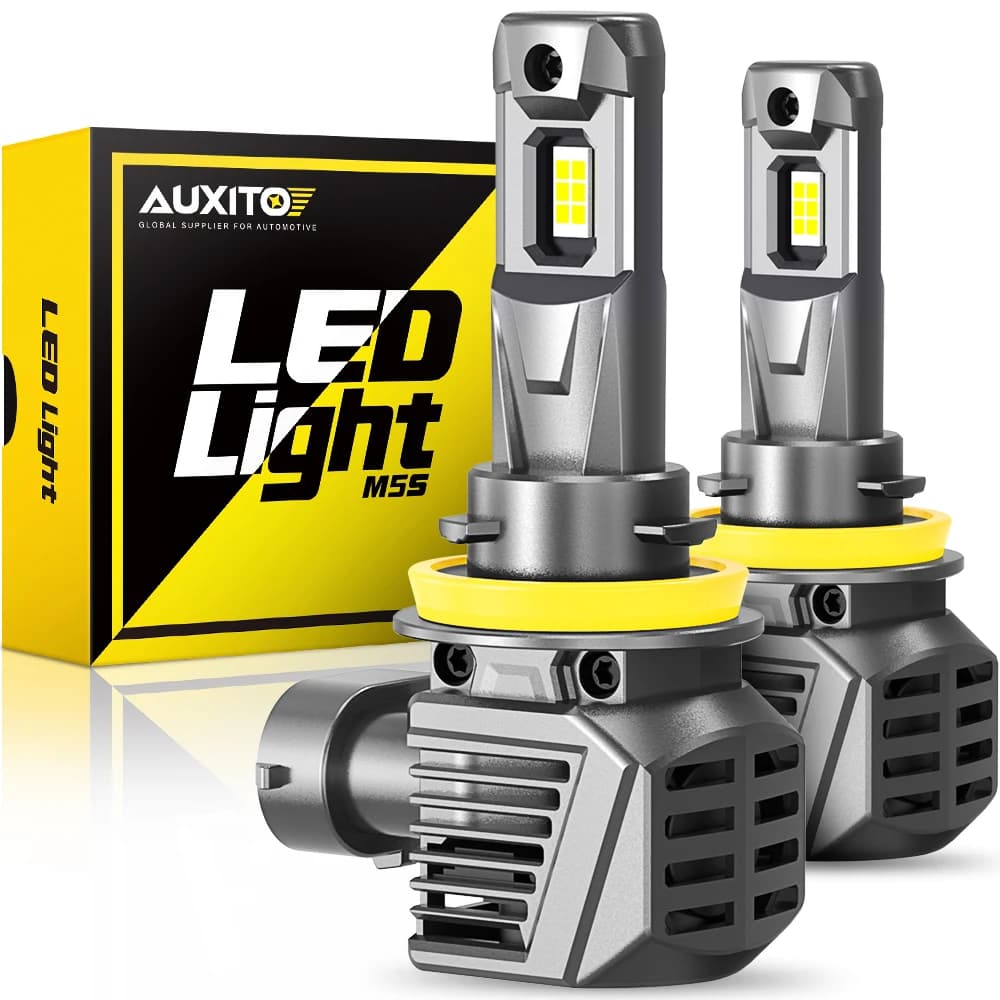 AUXITO 2 Pz 22000LM Turbo H8 H11 Faro A LED 120 W Super Luminoso 6500 K Canbus 9005 HB3 9012 HIR2 HA CONDOTTO LA Lampadina Del Faro 12 V 7035 CSP